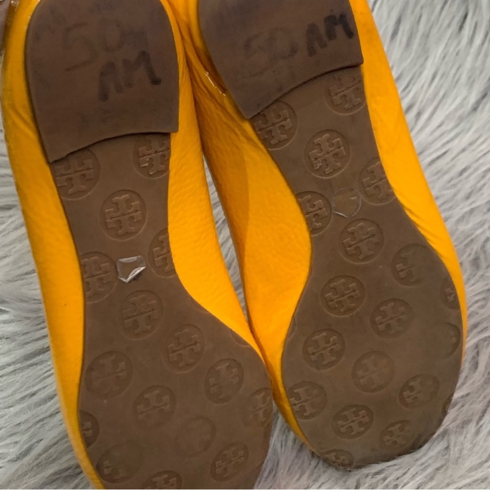 COPY - Tory Burch Reva daisy gold ballet flats 8.5 - Picture 5 of 7